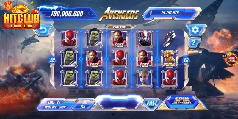 Nổ hũ avenger tại hitclub